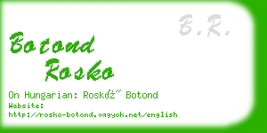 botond rosko business card